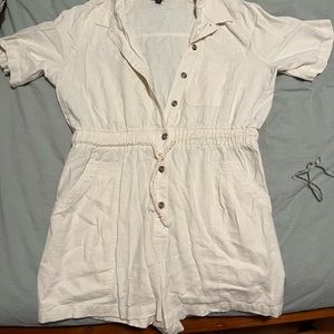 Universal Threads linen utility-style short sleeve romper